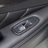 Carbon Fiber Door Window Lift Switch Panel Cover Trim Accessories