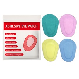 AndicAge Adhesive Eye Patches for Adults Breathable Eye Patch Eye Pad Adhesive Bandages for Teens Help Lazy Eye (40 PCS /4 Colors)