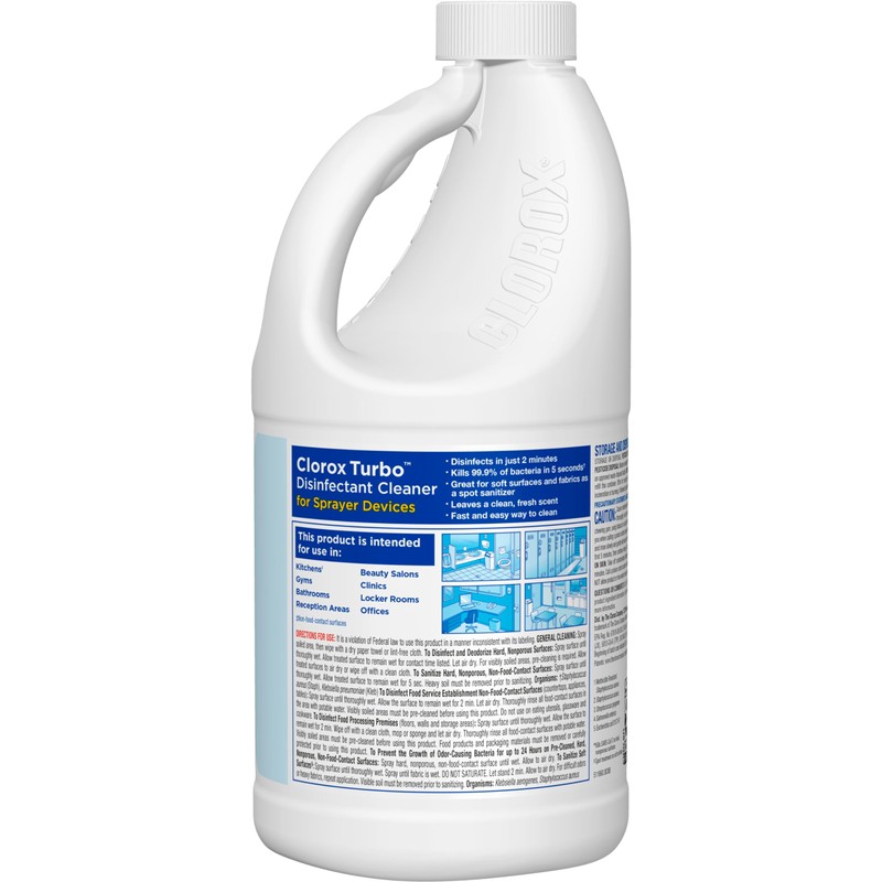 Turbo Disinfectant Cleaner for Sprayer Devices, Bleach-Free, Kills Cold and