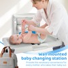 Commercial Baby Changing Station Diaper Wall Mount, Foldable Baby Change