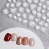 Chisafly Nail Stickers Flower White Petals Transparent Cherry Blossom Nail