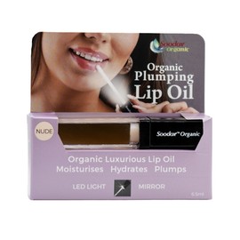 Soodox Organic Plumping Lip Oil - Nude 6.5ml