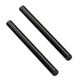 2 Pcs HDPE Rod,HDPE High Density Polyethylene Round Rod,3/4"x 13" Plastic Round Rod for Mechanical Processing of Various Parts and DIY Projects(Black)
