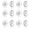 12 Pcs/ 6 Pairs 925 Sterling Silver Butterfly Earring Backs