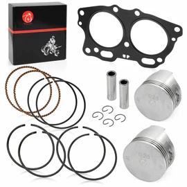 Piston & Ring 0.25mm Oversize Bore ANG Cylinder Head Gasket Compatible with EZGO Fuji Robin 295cc EH29C TXT 4 Cycle Gas Golf Cart MCI Engine 1991-2008 OEM 26607-G01 26608-G0