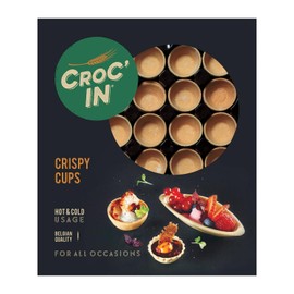 CROC'IN - Sweet Premium Mini Tart Shells - Edible Pastry Pans For Dessert - Artisanal Confection - 60 Pieces