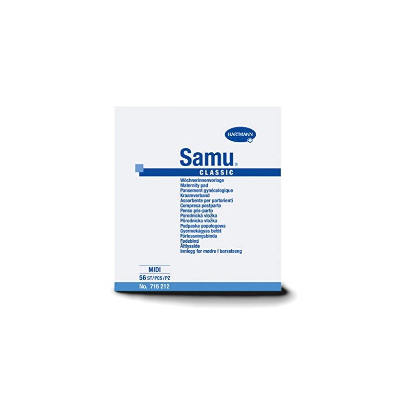 Samu Classic Midi Wöchnerinnen-Vorlagen Wochenbettbinden Einlagen 1x56 Stück