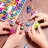 CHANJIF サイコロ 透明 6面 40個 8色 カラフルサイコロ ゲーム用おもちゃ 耐久性 屋内パーティー