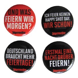 Jäger-meister Set of 4 Badges 02 – 30 mm