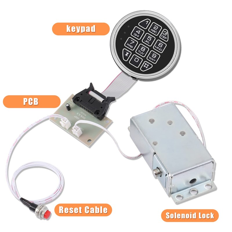 HOMEYUER Electronic Gun Safe Lock Replacement – Digital Keypad with
