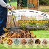 Rake for Leaves: Heavy Duty Metal Leaf Rake with 25