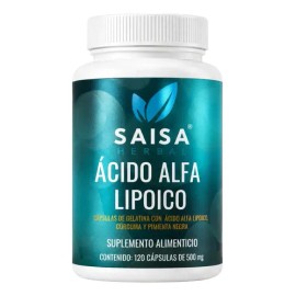 Ácido Alfa Lipoico  600 Mg por porción  120 Cápsulas  Saisa Herbal  Antioxidante Potente  Protección Celular  Suplemento Natural                      