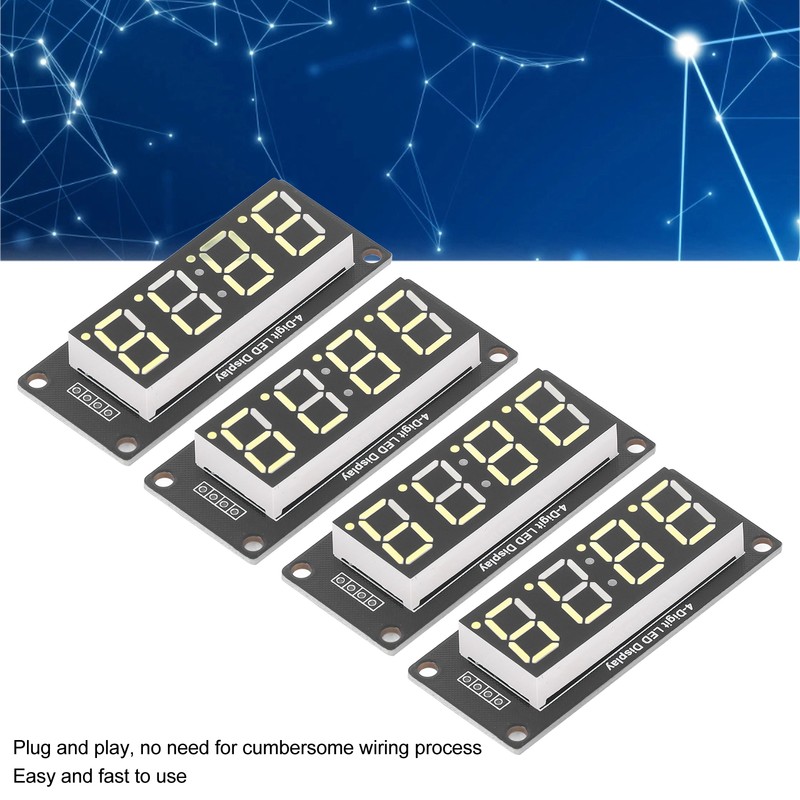 4 Set 4 Digit Digital Tube LED Display Board 7
