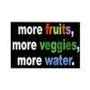 CafePress Healthy Diet Reminder Magnet Rectangle Magnet, 3"x2" Refrigerator Magnet