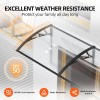 GUANSU-CN 32"x 60" Window Awning Door Canopy Outdoor Polycarbonate Hollow