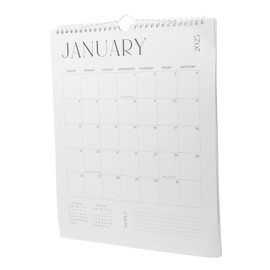 SEWACC Month Minimalist Wall Calendar English Vertical Design Easy Planning for Home Office Readable Fonts