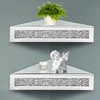 Royxen Corner Floating Shelves 2 Sets, Corner Shelf Wall Mounted