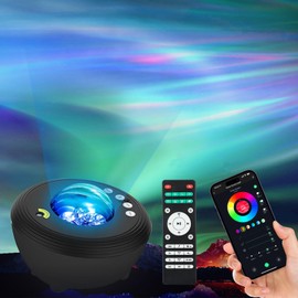 YunLone Star Projector Galaxy Light Projector with 33 Lights, Bluetooth 5.0 Speaker, Sound Machine Night Light, Smart WiFi Aurora Projector with IR Remote, Timer for Kid Adult Bedroom/Ceiling/Party