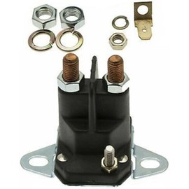 Solenoide de arranque para tractor, cortacésped, 12 V, 3 terminales, pieza de repuesto compatible con Ariens para pargo para Murray para equipos de jardín Bolens Turn