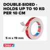 tesa UK Powerbond Ultra Strong Foam Double Sided Tape, 5