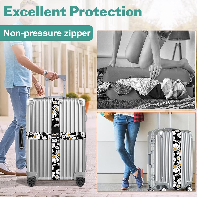 Luggage Straps, 2 Pcs Luggage Straps for Suitcases Strap Suitcase