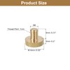 uxcell M6x8mm Knurled Thumb Screws, 6pcs Flat Knurled Head Fully