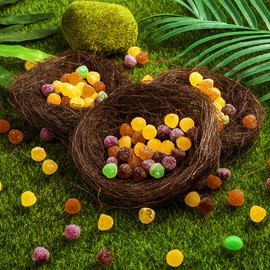 Toddmomy 12pccs Artificial Bird Nest, Fake Natural Easter Birds Nest for Spring Easter Garden Yard Home Party,7cm
