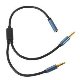 OSALADI 3pcs Headphone Audio Splitter y Adapter Cable for Microphone and Headset Dual Female Jack Converter for Laptop Compact Design for Easy Carrying