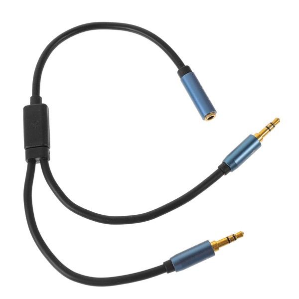 OSALADI 3pcs Headphone Audio Splitter y Adapter Cable for Microphone