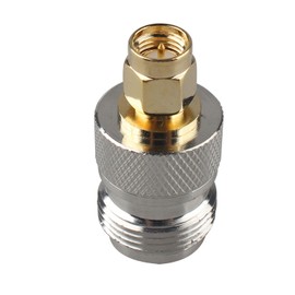 Futheda 2PCS SMA Male to N Female Plug Connector SMA to N Type Coaxial Jack Adapter RF Coaxial Cable Copper Gold Plated Converter for Low Loss Wi-Fi Antenna Extension Cable Analyzer Broadcast Radio