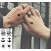 EROSPA® Temporary Tattoo Sheet - Skull / Skull with Snake