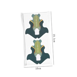 Gatuida 100pcs Green Fishtail Nail Art Paper Trays Acrylic Extension Guides for Manicure Salon Use with Markings DIY Crystal Nail Accessories