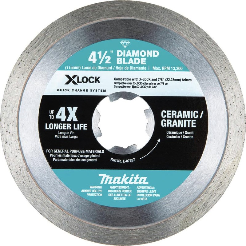 Makita E-12647 X-Lock 4-1/2" Diamond Blade Variety Pack for Masonry