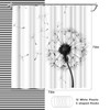 WELMECO Dandelion Shower Curtain Country Shower Curtain 72x72inch Polyester Fabric