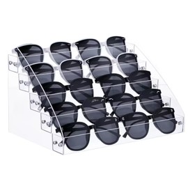 siawadeky Acrylic Eyeglass Stand, 5 Layers, Sunglasses, Storage Stand, Large Capacity, Clear Eyeglass Stand, Glasses Collection, Display Stand, Stylish, Display Supplies, Acrylic Display Stand,