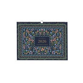 RIFLE PAPER CO. Appointment Calendar, Dated for the Months of January - December 2026, Space for Everyday and Monthly Notes, Remember Birthdays & Anniversaries (15" L x 12" W), Wildwood