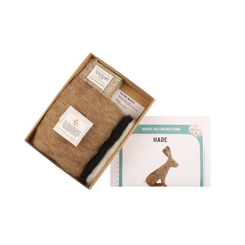 Wizardi Felting Kit - Hare KT-Hare2024 The Makerss