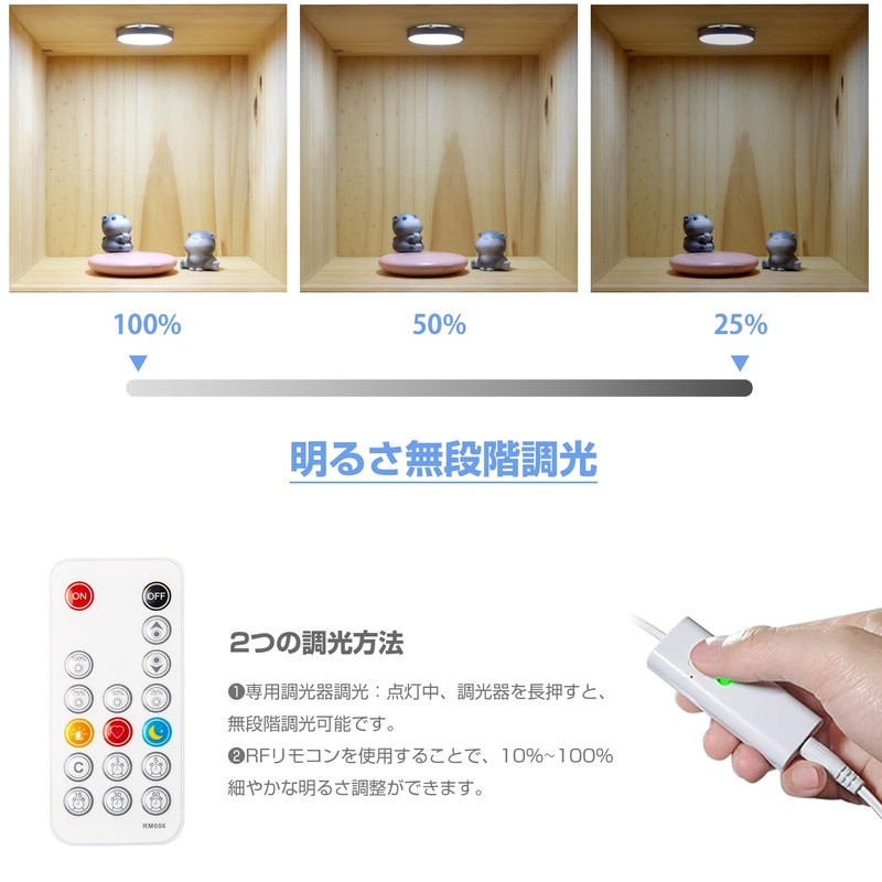 DIY LED Indirect Lighting, Cabinet Light, 6 Pieces, 1050 lm,