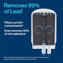 Brita Faucet Water Filter for Sink Water Filtration System, BPA-Free, Replaces 750 Plastic Water Bottles, Lasts Four Months or 100 Gallons, Includes 2 Filters, Chrome