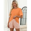 LOGENE Women Two Piece Lounge Pajamas Set T-Shirts & Boxer