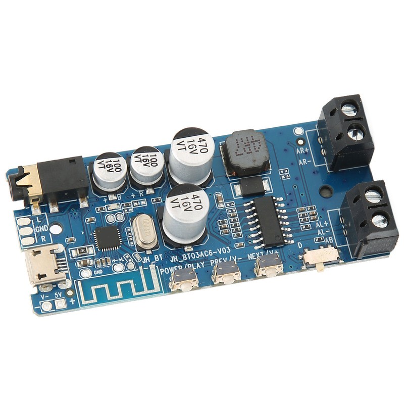 2 Channels Bluetooth 5.0 Stereo Power Amplifier Board Bluetooth Vocal