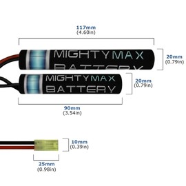 Mighty Max Battery 8.4V 1600mAh Merit International M41A Pulse Rifle