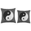 Yin Yang Symbol Evil And Good Throw Pillow