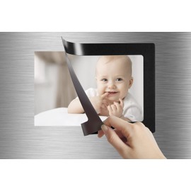 Lubber 12-pack Magnetic Picture Frames for Refrigerator 2.5x3.5 inch Wallet size colorful photo note schedule holder