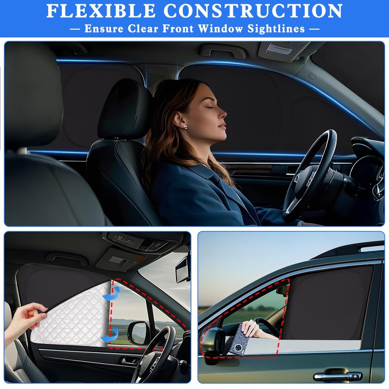 ZATOTOO Car Window Shades for 2017-2024 Toyota 4Runner Sun Shade