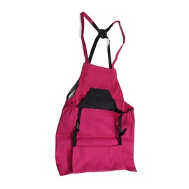 Topiky Fruit Picking Bag, Pardening Apron with Pockets and Harvest Bag, Vegetable Harvest, Apples, Berries, Garden Picking Bag, Large Capacity, Quick Release Garden Bag for Orchard, pink-red