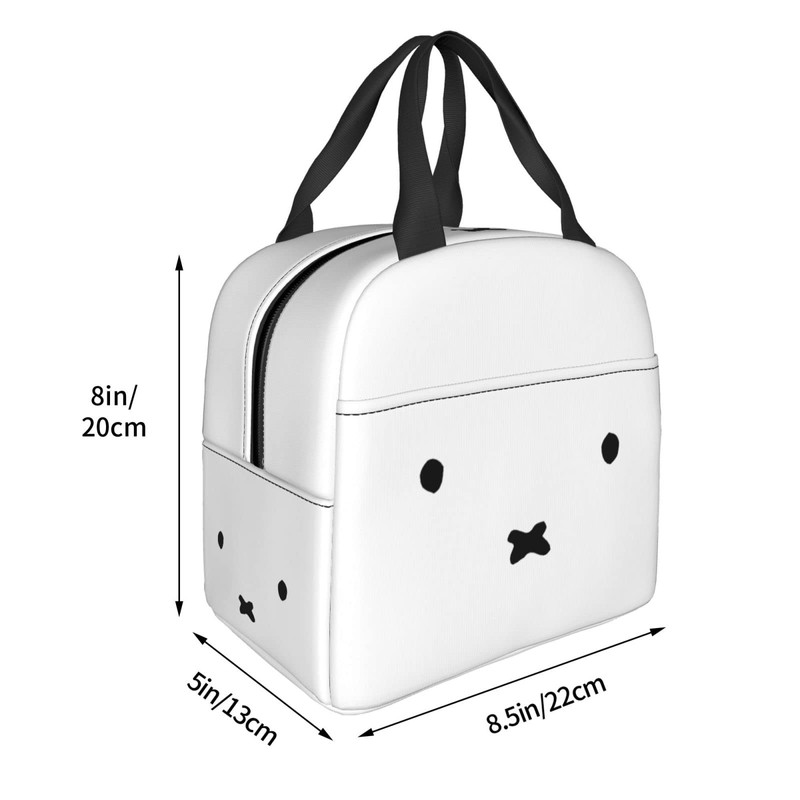 HTSW Cute Miffy Lunch Box, Stylish, Insulated, Lunch Bag, Lunch