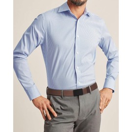 AWAYTR Nylon Tactical Belt for Mens- No Hole Golf Belt with Metal Buckle for Casual Jean Pants, Brown, Fit waist from 36 in to 41 in