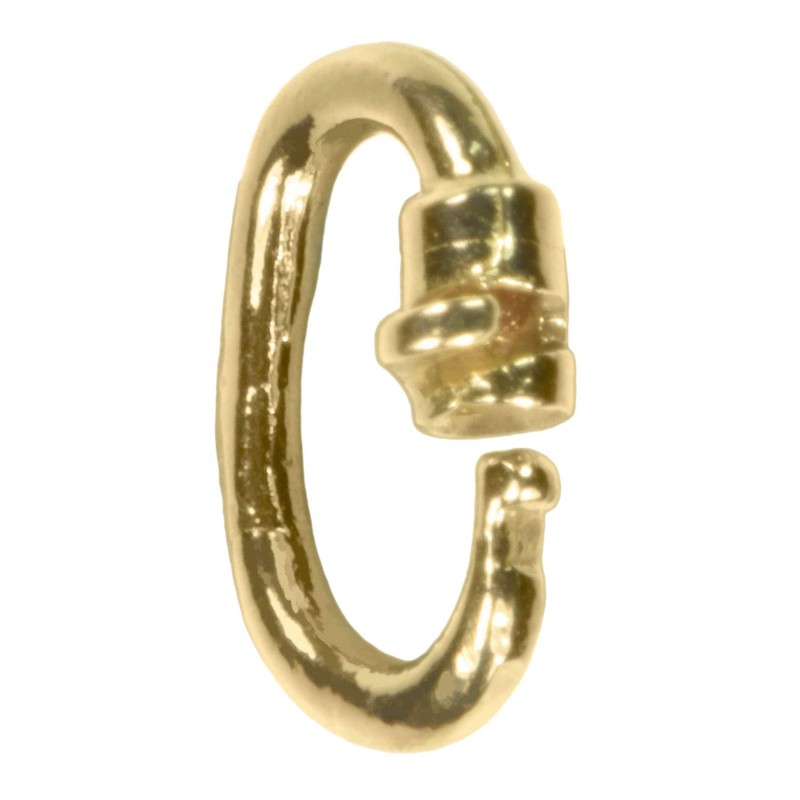 14K Gold Link Lock Locking Chain Link Extremely Tiny 4.75mm