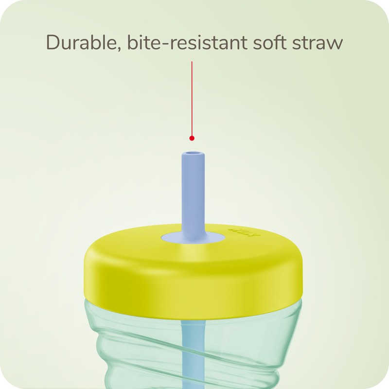 NUK Fun Grip Straw Cup, 3-Pack - Toddler Sippy Cup